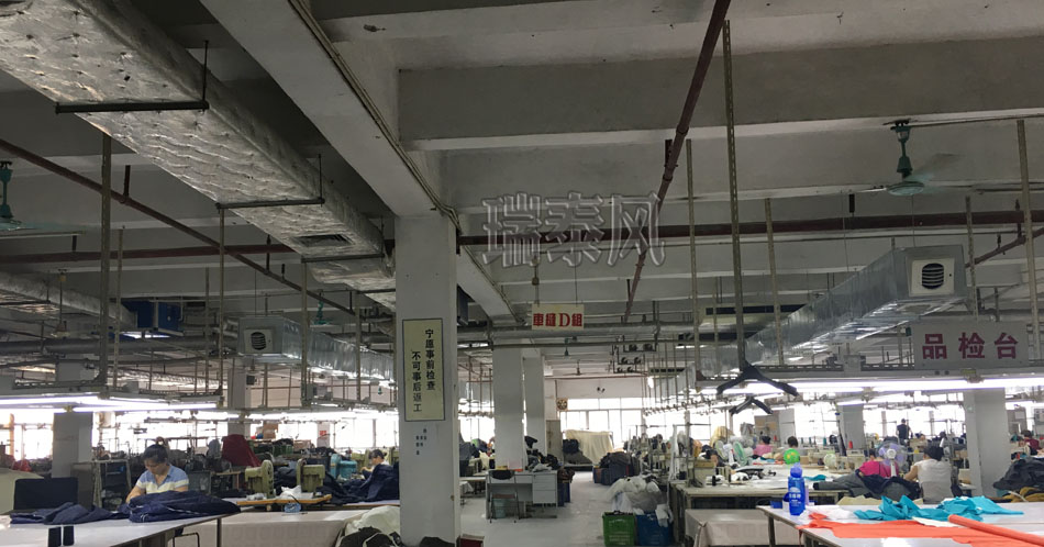 服裝、制衣、皮革廠降溫方案